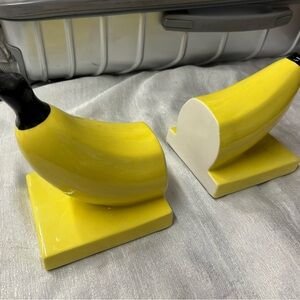 Cute Yellow Banana Bookends